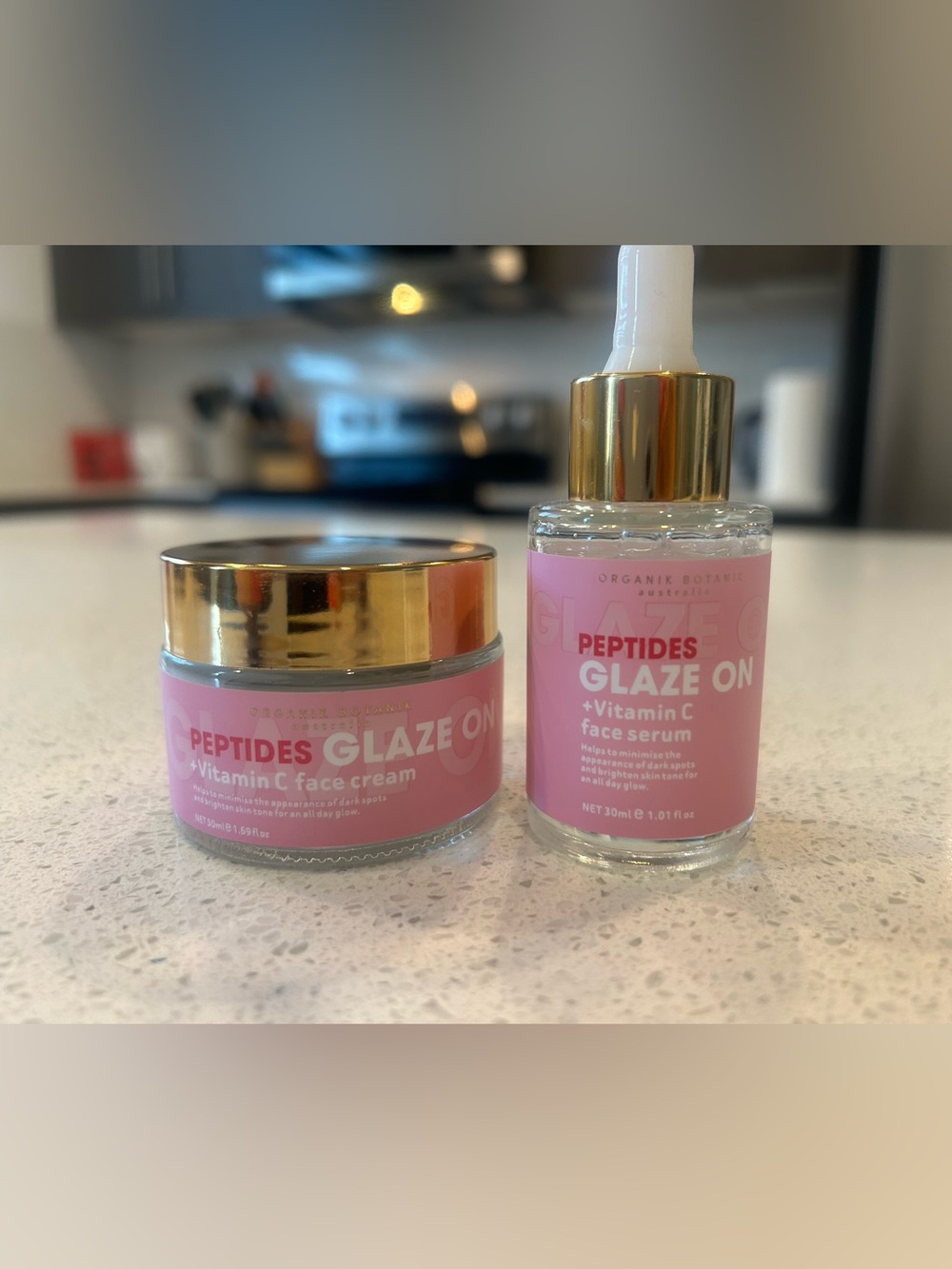 Vitamin C Face Serum & Cream - Pink